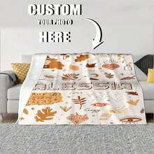 1 件个性化文字羊毛毯，送给妈妈/爸爸/女儿/儿子的定制礼物，名字定制，宠物名字定制 - 彩色 - 查看 10