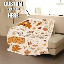 1 件个性化文字羊毛毯，送给妈妈/爸爸/女儿/儿子的定制礼物，名字定制，宠物名字定制 - 彩色 - 查看 8