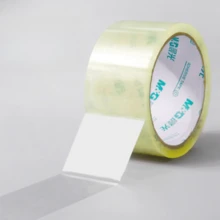 1 rollo de cinta adhesiva transparente para regalo de Halloween, Navidad, adecuada para embalaje de paquetes, cinta para sellar cajas, gran rollo de cinta para oficina, envíos, embalaje de comercio electrónico - Multicolor - Ver 8