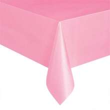 137x183cm Disposable Solid Color Tablecloth Suitable For Birthday Party, Wedding, Christmas, Rectangular Tablecloth, Tablecloth Decoration, Christmas - Pink - View 8