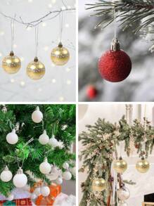 100 件 20 厘米银色坚固快速安装聚酯绳适用于圣诞吊坠派对装饰、圣诞树圣诞球、礼品包装用品标签紧固件、圣诞装饰配件、挂绳 DIY 工艺品、圣诞节