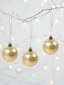 100 件 20 厘米银色坚固快速安装聚酯绳适用于圣诞吊坠派对装饰、圣诞树圣诞球、礼品包装用品标签紧固件、圣诞装饰配件、挂绳 DIY 工艺品、圣诞节