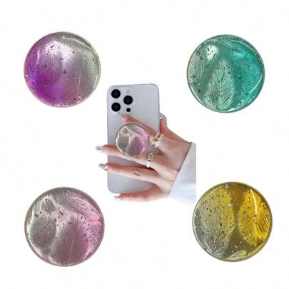 1 pezzo Supporto pieghevole e regolabile per telefono e tablet con grip ad aria 3D a gradiente, accessorio creativo multifunzione per telefoni compatibili con e Android, idea regalo per compleanni, famiglia e amici