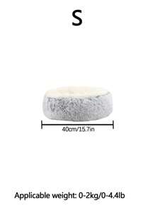 1 chiếc giường tròn hai tông màu sang trọng cho thú cưng, phù hợp với mèo và chó mọi kích cỡ, giường ngủ sâu cho mọi mùa - Xuân, Hạ, Thu, Đông - Nhiều màu - Xem 11