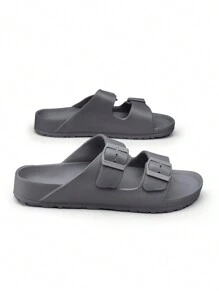 女士平扣防水防滑透气凉鞋，加大码