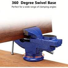 Bench Vice 2.5" 65mm Vices For Workbench 360 Degrees Swiveling Portable Table Vice Adjustable Mini Table Bench Vice Clamp For Workshop Factory, Tools For Men - 65mm - View 7