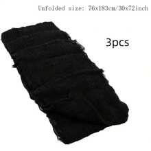 1 件/2 件/3 件万圣节黑色恐怖布-恐怖面料万圣节装饰（76.2 * 182.88 厘米）圣诞节万圣节感恩节礼物复活节礼物，圣诞节 - 彩色 - 查看 13