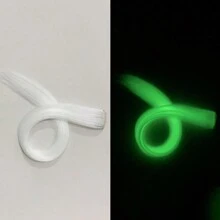 3 件-20 件圣诞派对彩色夜光发夹假发配件，彩色挂耳染色假发片，先吸光再发光，派对头饰 - 多色 - 查看 24