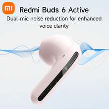 小米 Redmi Buds 6 Active 全球版 蓝牙® 5.4 耳机 IP 等级为 IPX4 大型 14.2 毫米动态驱动器，可产生强劲、低失真的声音 双麦克风降噪功能可增强语音清晰度 带充电盒的电池续航时间长达 30 小时 通话时可消除高达 4 米/秒的风噪 通过小米耳机应用程序进行五种 EQ 设置，满足各种聆听需求 - 粉色 - 查看 9