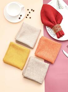 1/6pcs Linen Napkins, Soft & Smooth Linen Napkins, Can Be Folded Into Crown, Opera Fan, Triangle, Rose, French Pleats, Wine Glass Ear Shapes, Suitable For Room Decor, Dining Table Decor, Home Decor, Suitable For Festivals, Parties, Birthdays, Weddings And Dinners