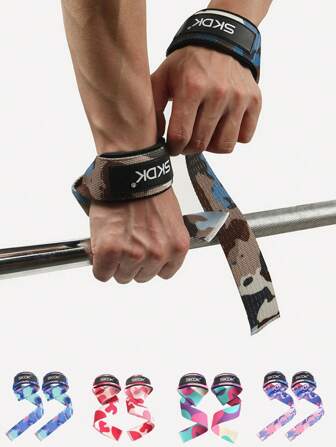 2pcs Silicone Anti-Slip Weightlifting Straps, Strength Training Wrist Wraps For Fitness, Powerlifting, Pull-, Barbell, Black Gloves Gym Accessories, Sport, Gym, Home Exercise, Women's Gym Gloves, Boxing Gloves, Gym Gloves, Gym Gloves, Men's Gym Gloves