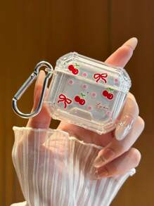 1 个多色漆樱桃/蝴蝶结/小狗图案透明防震蓝牙耳机盒兼容 Airpods 1/2、AirPods Pro、AirPods Pro（第二代）、AirPods 3 - 彩色 - 查看 11