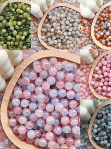 30pcs 10mm Jade Glass Beads For DIY Bracelet Jewelry Making, Clothing Decoration