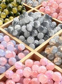 30pcs 10mm Jade Glass Beads For DIY Bracelet Jewelry Making, Clothing Decoration