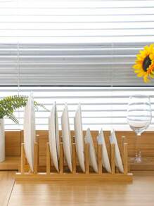 1 件竹木盘子架碗碟架厨房储物柜收纳架，用于收纳碗碟/盘子/碗/杯子/锅盖/切菜板、厨房碗碟收纳架、厨房储物、厨房收纳架、厨房收纳架、储物物品、厨房、储物、收纳架、收纳架、收纳、收纳架、抽屉收纳架、旅行、厨房用品、厨房用具、厨房工具、厨房用品。