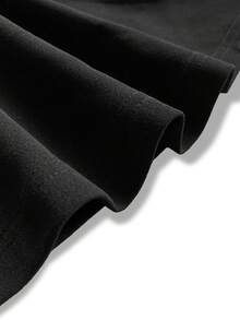 Falda plisada de cintura alta negra para oficina, primavera/verano, elegante para invitada de boda - Negro - Ver 6