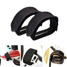 2pcs Nylon Summer Cycling Pedal Straps With Toe Clips, Adjustable Anti-Slip Bike Foot Straps For Fixed Gear, Pedal Bike Toe Straps Bicycle Accessories