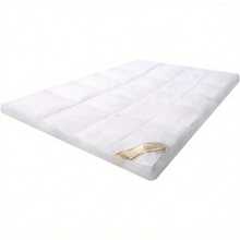 Mattress Topper Big Double 10cm Thick White, 137 X 190cm Memory Foam Mattress Cover, Soft & Fluffy Quilted Double Mattress Topper - Hypoallergenic Mattress Toppers With Elastic Straps - 137*190厘米 - 查看 3