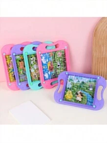 1入手持式平衡球迷宮益智遊戲,挑戰遊戲愛好者,隨機背景圖像,隨機配色 - 彩色 - 查看 7