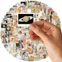 TiTiPaPa 20 件经典 90 年代女孩日记剪贴纸装饰笔记本水杯日记滑板吉他手提箱摩托车经典玩具剪贴簿 DIY 学生文具贴花 - 青檸色 - 查看 4