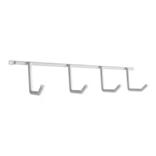 Broom And Squeegee Holder Kit With 3 Units Wall Mount With Hooks Ideal For Kitchen Bathroom And Racks - trắng - Xem 3