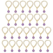 4 件套专为杯子配件设计，1 件花朵硅胶吸管盖，1 件姓名 ID 字母手柄饰物，1 件自粘字母贴纸，1 件杯套。杯子配件，母亲节礼物 - 紫色 - 查看 7