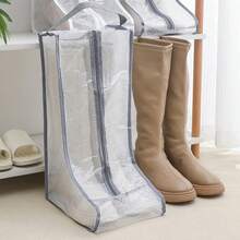 1pc Multi-Purpose Dustproof & Moistureproof Shoes Storage Bags: Portable Storage Bag For Long Boots - Multicolor - View 1