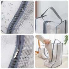 1pc Multi-Purpose Dustproof & Moistureproof Shoes Storage Bags: Portable Storage Bag For Long Boots - Multicolor - View 4