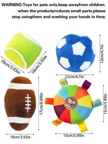 1pc Plush  Rope Dog Chew Toy, Interactive & Sound, Puzzle Pet Supplies For Dogs