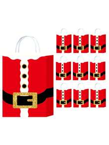 10 túi quà Giáng sinh hình ông già Noel - Hoàn hảo cho quà tặng tiệc, kẹo, đồ ăn nhẹ & bao bì đồ chơi Túi quà nhỏ Túi quà tặng để làm quà tặng Túi quà Giáng sinh hình ông già Noel lý tưởng để làm quà tặng, kẹo, đồ ăn nhẹ & đồ chơi tại các bữa tiệc ngày lễ - Nhiều màu - Xem 8