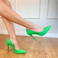 Women's Pumps Pointed Toe 11cm Heel Angela Galvão - 綠色 - 查看 1