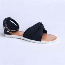 Women's Flat Sandal X Non-Slip Comfortable Flat Sandal Percata - 黑色 - 查看 2