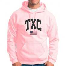 TXC Country Texas Kangaroo Country Sweatshirt - 玫瑰紅 - 查看 2