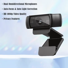 1pc Logitech C920E 1080P HD Webcam With Microphone For Live Streaming, Online Classes, Video Conferencing, PC