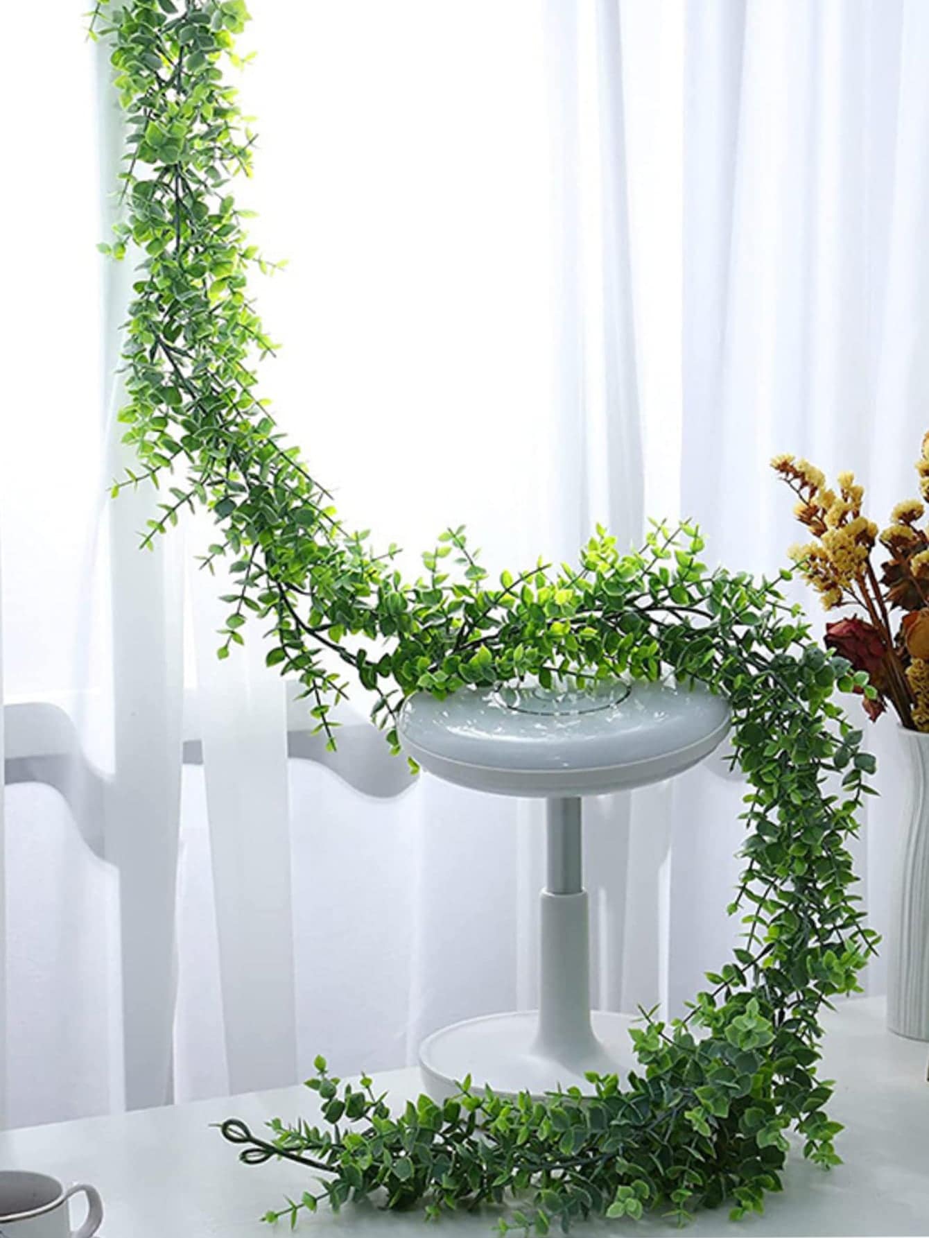 1入組塑料人造藤蔓仿真植物綠藤派對
