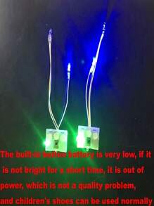 1 双儿童通用休闲运动纽扣电池灯鞋，适合男孩和女孩，适合春季、夏季、秋季和冬季 - 粉色 - 查看 6