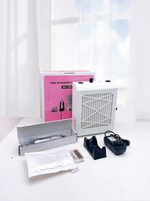 2合1白色方形修甲器附帶除塵器，30W強力吸力，調節速度，25000 RPM高速度，日式桌上修甲器，適用於美甲沙龍，多功能設備 - 白色 - 查看 15