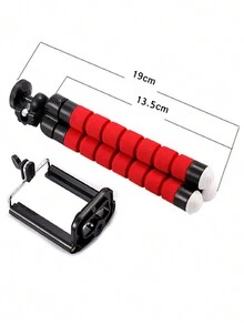 حامل ثلاثي القوائم للهاتف المحمول باللون الأحمر، حامل هاتف مكتبي