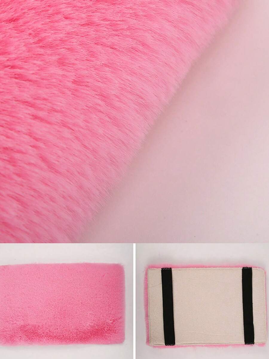 Pink Soft Plush Armrest Cover Cushion Pad, Autumn/Winter for Sale