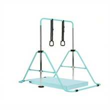 Gymnastics Bar Adjustable Gymnastics Bar Training Kip Bar Gymnastics Equipment Gymnastics Bars - Blue With Mat - View 7