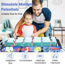 Vocheer 31.5in Multi Function 4 In 1 Combo Game Table, Steady Pool Table, Hockey Table, Soccer Football Table, Table Tennis Table, Blue, Pantent Product - Blue - View 2