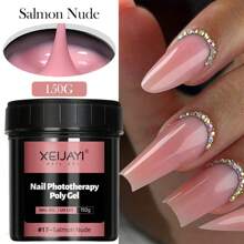 XEIJAYI 18入組150克聚合指甲凝膠，UV LED治療建造指甲凝膠，亞克力水晶指甲延伸凝膠，適用於家庭沙龍自助美甲
