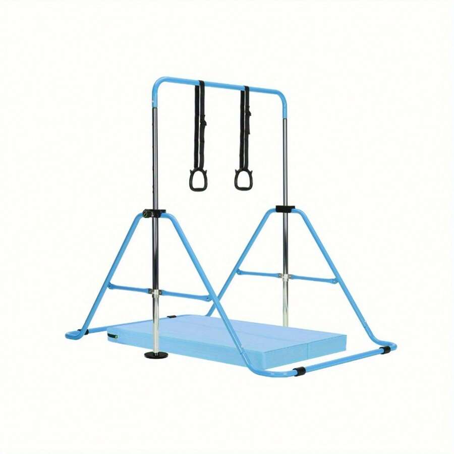 Gymnastics Bar Adjustable Gymnastics Bar Training Kip Bar Gymnastics Equipment Gymnastics Bars - Blue With Mat - View 1