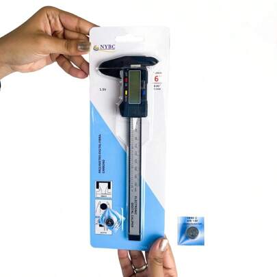  Paquímetro Digital Em Carbono Com Bateria 150MM - NYBC