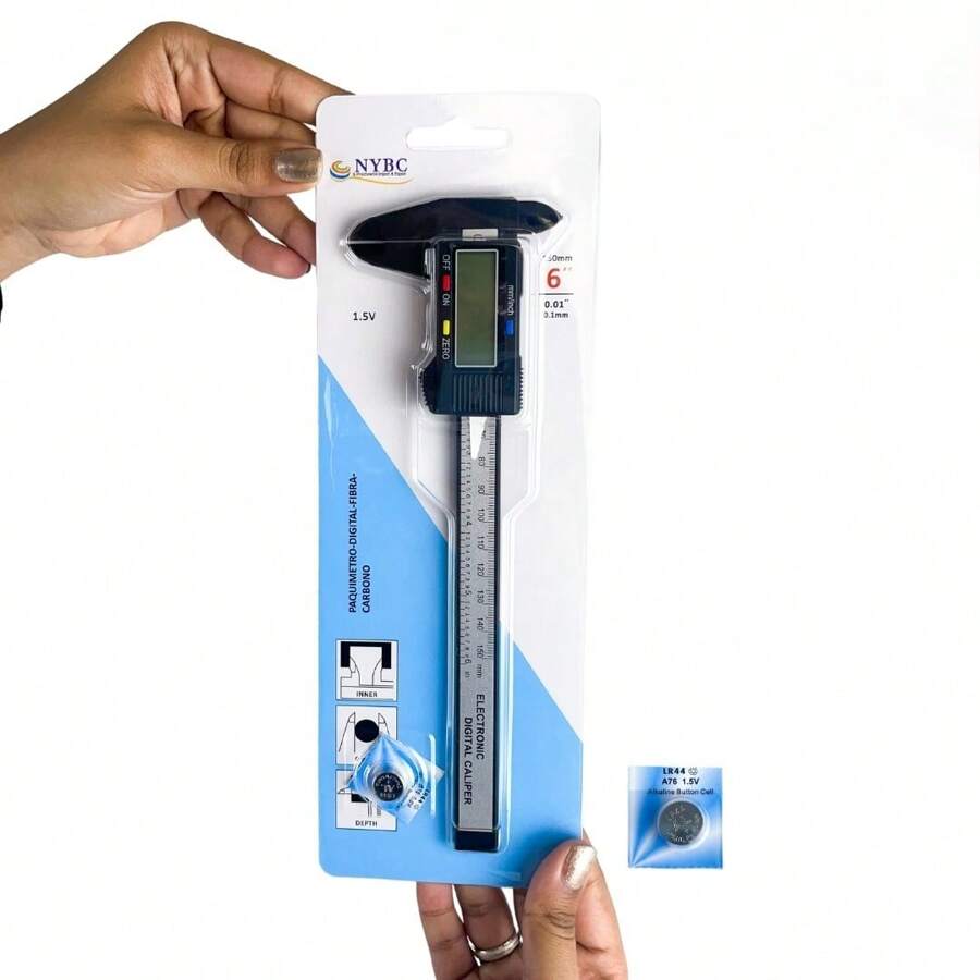 Carbon Digital Caliper With Battery 150MM - NYBC - 黑色 - 查看 1