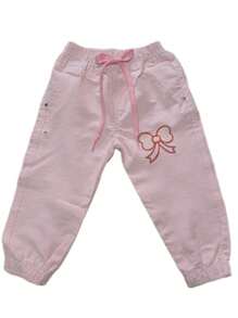 Kit 2 Calça Feminina Brim Jogger Infantil