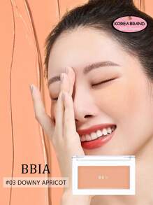 Bbia Downy Blush Cream 03 腮紅霜，9色，質地滑順易暈染，持久霧面妝效，高顯色，輕盈持久，適合自然妝容，韓系美妝，節日禮物，母親節禮物，3.5g/0.12oz - 03 DOWNY APRICOT - 查看 1