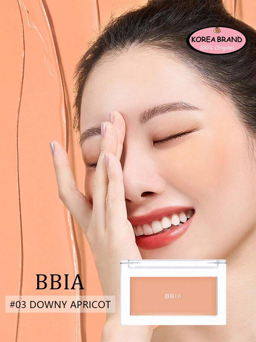 Bbia Downy Blush Cream 03 腮紅霜,9色,質地滑順易暈染,持久霧面妝效,高顯色,輕盈持久,適合自然妝容,韓系美妝,節日禮物,母親節禮物,3.5g/0.12oz - 03 DOWNY APRICOT - 查看 1