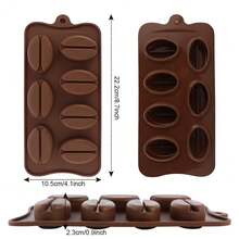 1/2 chiếc Khuôn làm đá viên hình trái tim + hạt cà phê 3D Xà phòng kẹo thạch cao thạch hạt cà phê Khuôn silicon 7 khoang Khay làm đá viên hình trái tim 1 oz, Khuôn silicon cho sô cô la, kẹo, xà phòng Khuôn silicon cho sô cô la, kẹo, xà phòng, khay làm đá viên - Nhiều màu - Xem 3