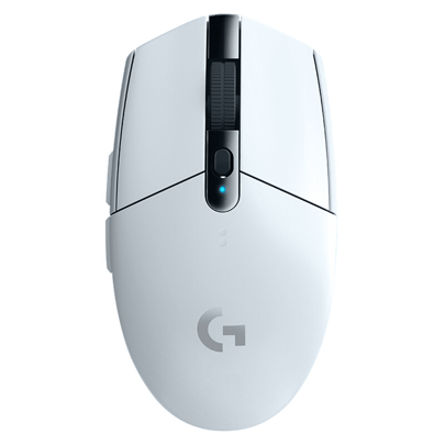 Logitech Ratón inalámbrico de moda G304, ratón para juegos, ligero y ultradelgado, adecuado para portátil, computadora, teléfono Android, tableta, iPad, multiusos (blanco)